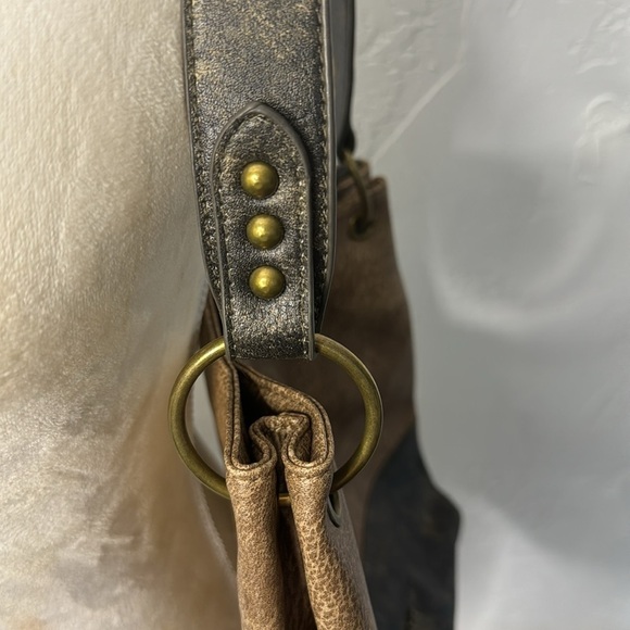 Montana West Two Tone Brown Shoulder Bag BRN6020C - Picture 12 of 16